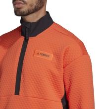 adidas Fleecepullover Terrex Utilitas Hike Half-Zip pomarańczowy męski